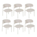 6er Set Esszimmerstühle Diana - Beige - FURNHOUSE