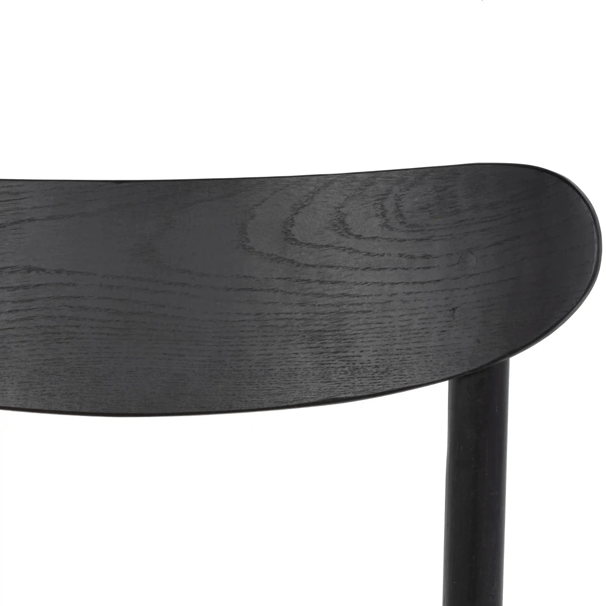 2er Set Esszimmerstühle Malou mit Geflechtsitz - Schwarz - FURNHOUSE