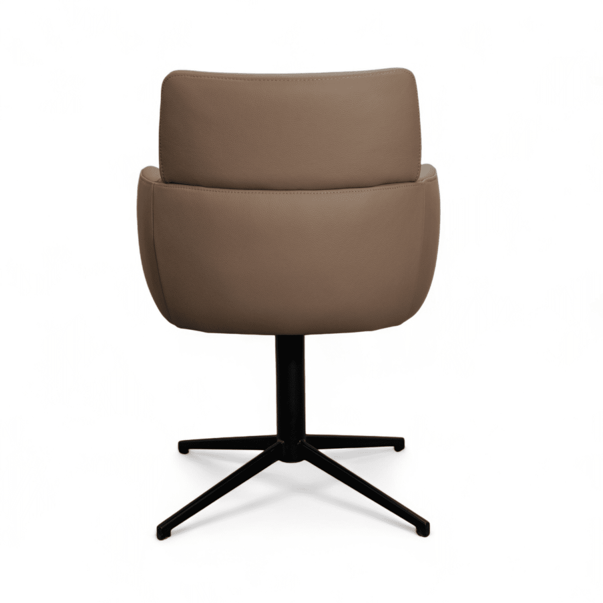 6er Set Esszimmerstühle mit Armlehne - Drehbar - Taupe - FURNHOUSE