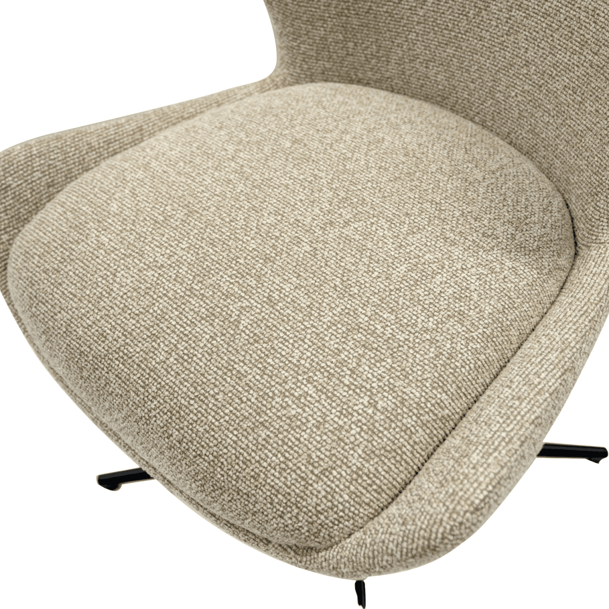 6er Set Esszimmerstühle Nicklas - Drehbar - Beige - FURNHOUSE