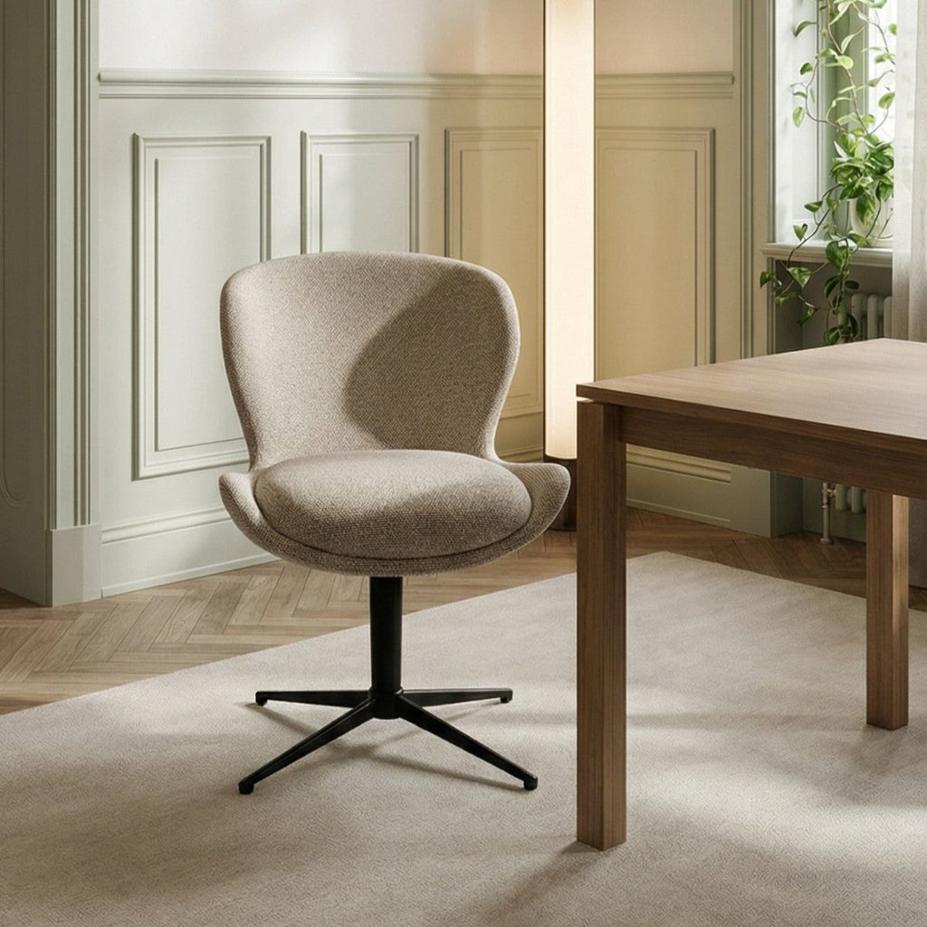 4er Set Esszimmerstühle - Drehbar - Beige - FURNHOUSE