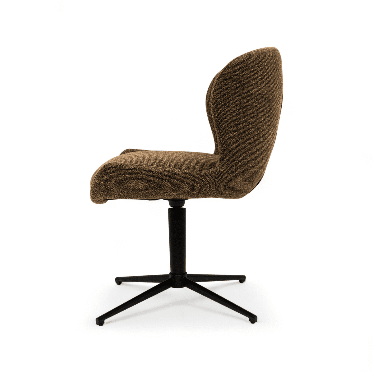 6er Set Esszimmerstühle Nicklas - Drehbar - Braun - FURNHOUSE