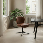 6er Set Esszimmerstühle Nicklas - Drehbar - Dunkelbraun - FURNHOUSE