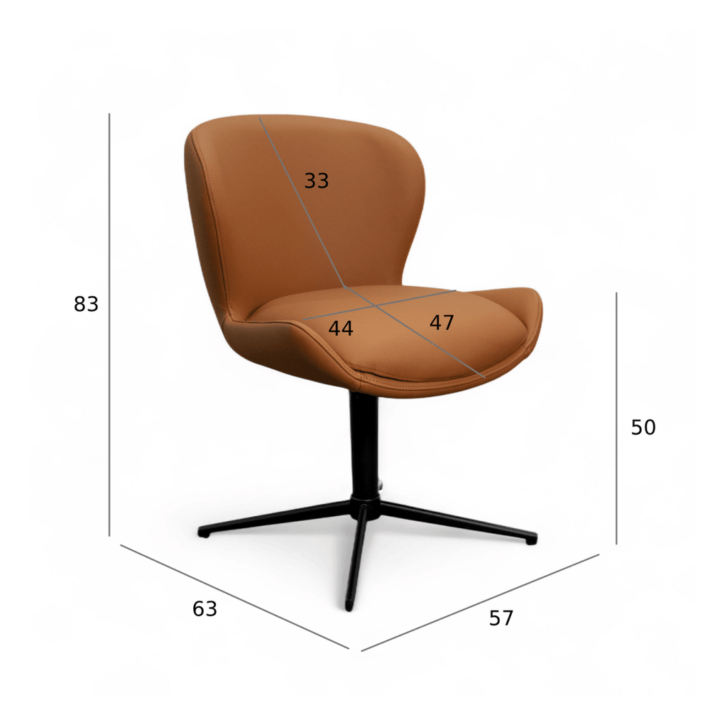 2er Set Esszimmerstühle - Drehbar - Hellbraun - FURNHOUSE