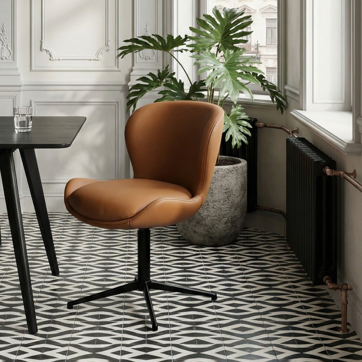 2er Set Esszimmerstühle - Drehbar - Hellbraun - FURNHOUSE