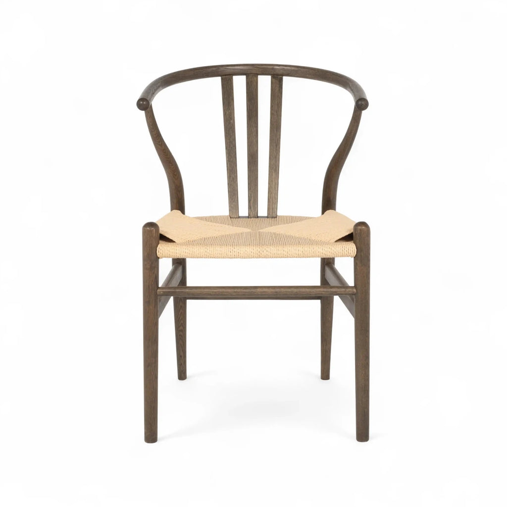 6er Set Esszimmerstühle Nikoline mit Geflechtsitz - Räuchereiche - FURNHOUSE