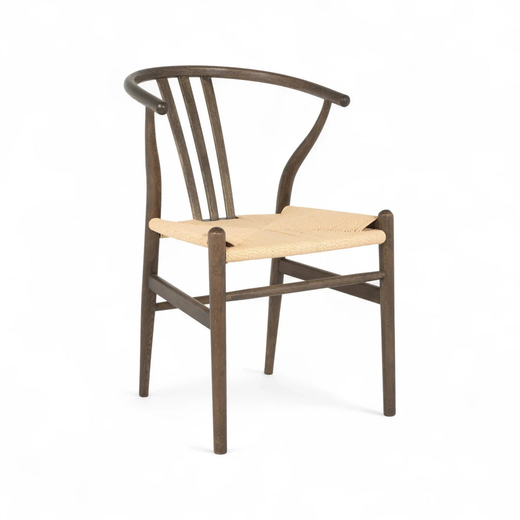 6er Set Esszimmerstühle Nikoline mit Geflechtsitz - Räuchereiche - FURNHOUSE