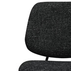 Gepolsterte Sitzfläche im Detail, Esszimmerstuhl Sofia Schwarz