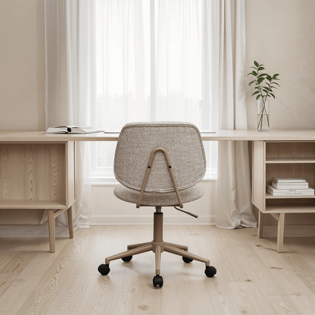 Alto Bürostuhl - Bouclé-Stoff Beige - FURNHOUSE