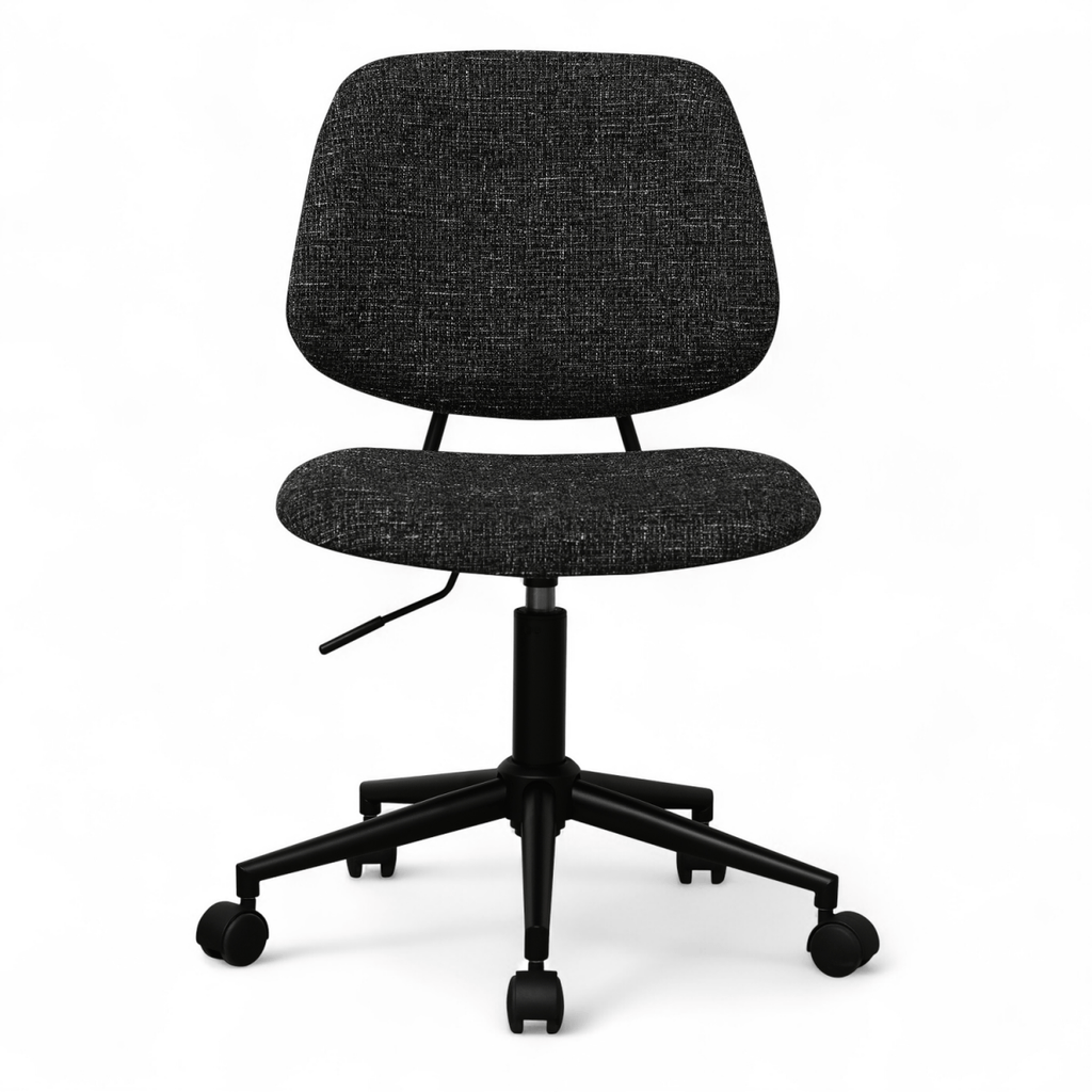 Alto Bürostuhl - Bouclé-Stoff Schwarz - FURNHOUSE