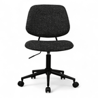 Alto Bürostuhl - Bouclé-Stoff Schwarz - FURNHOUSE