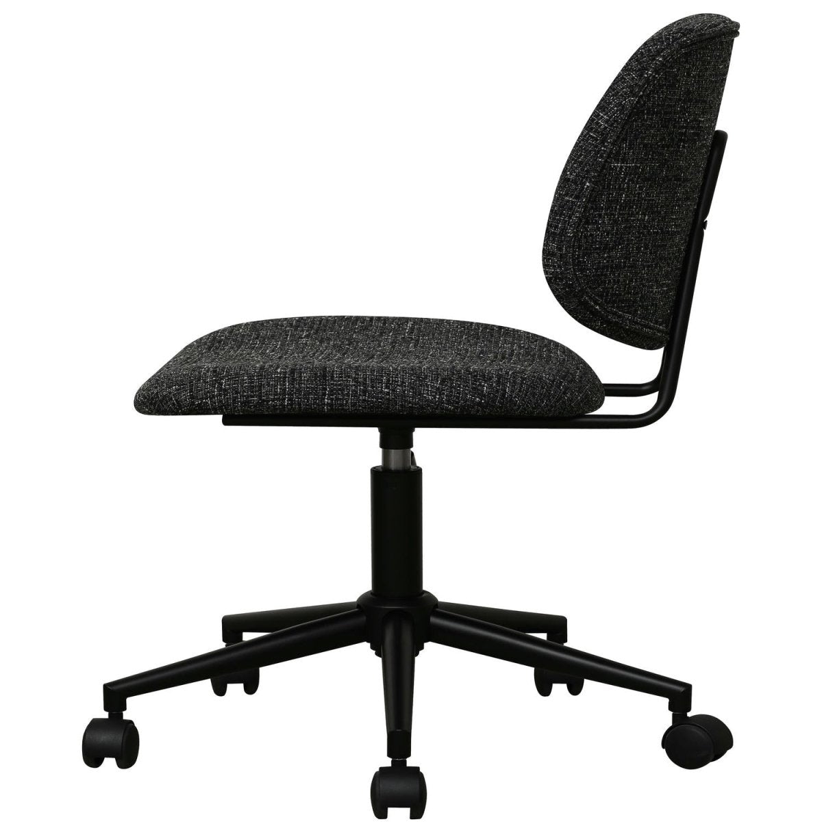 Alto Bürostuhl - Bouclé-Stoff Schwarz - FURNHOUSE