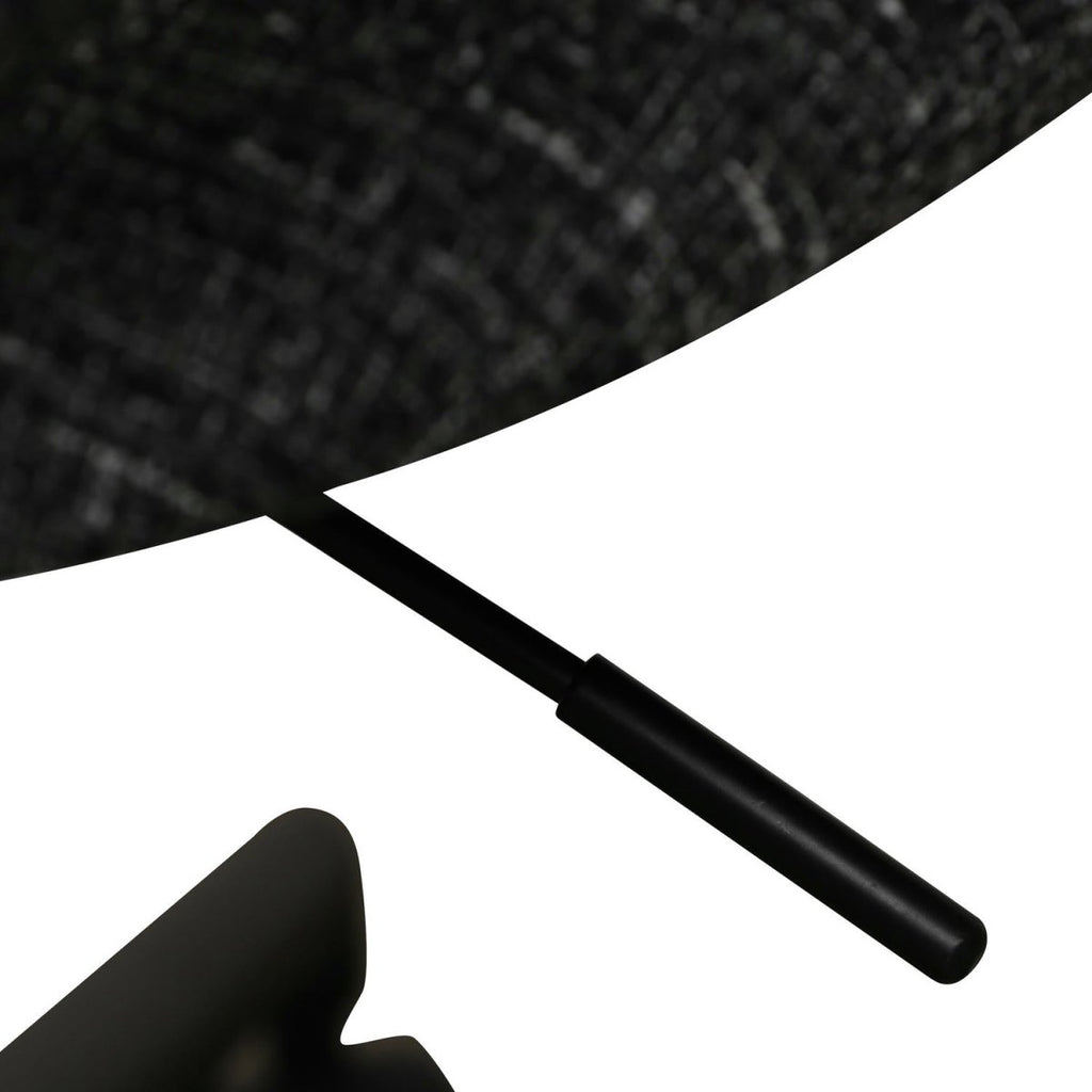 Alto Bürostuhl - Bouclé-Stoff Schwarz - FURNHOUSE