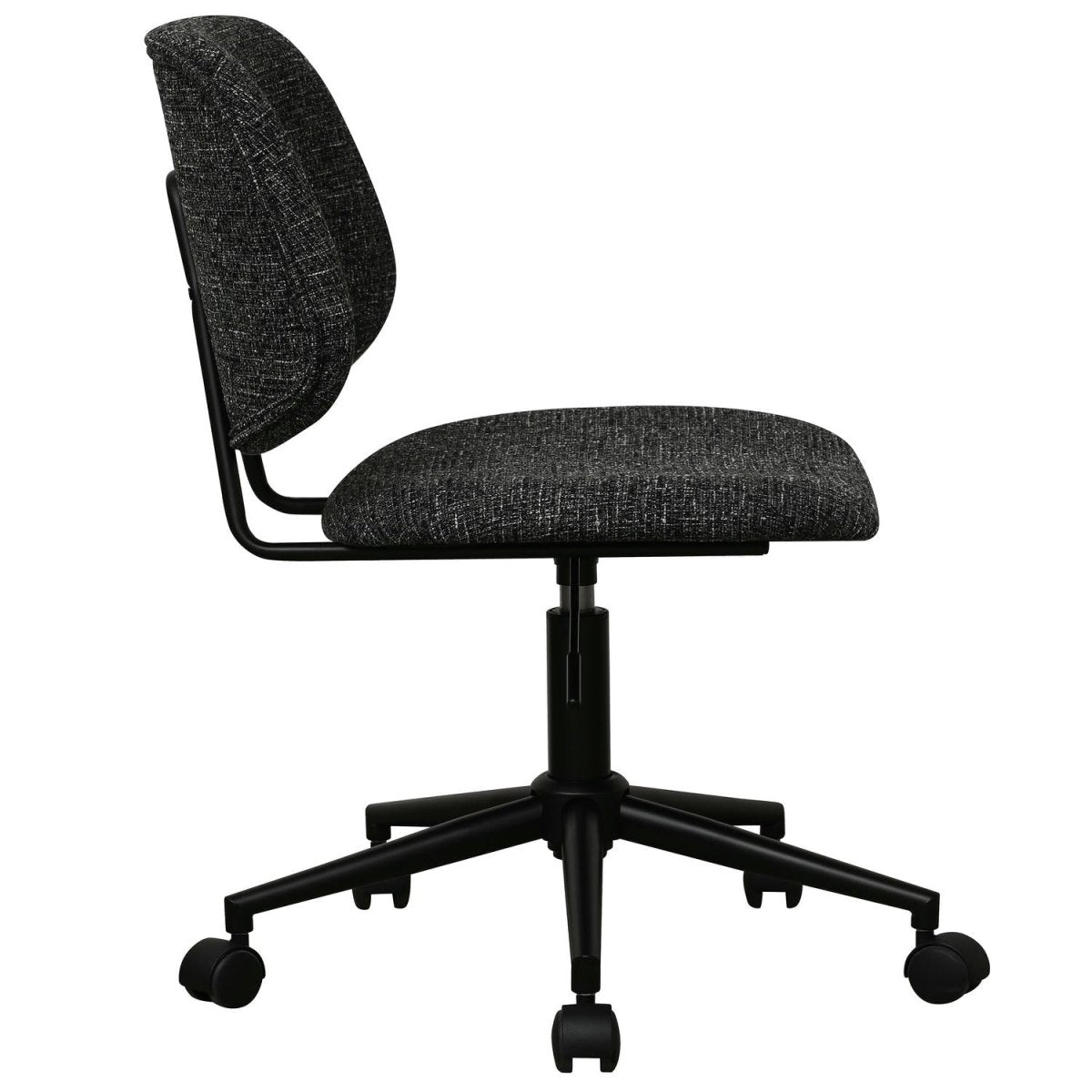 Alto Bürostuhl - Bouclé-Stoff Schwarz - FURNHOUSE