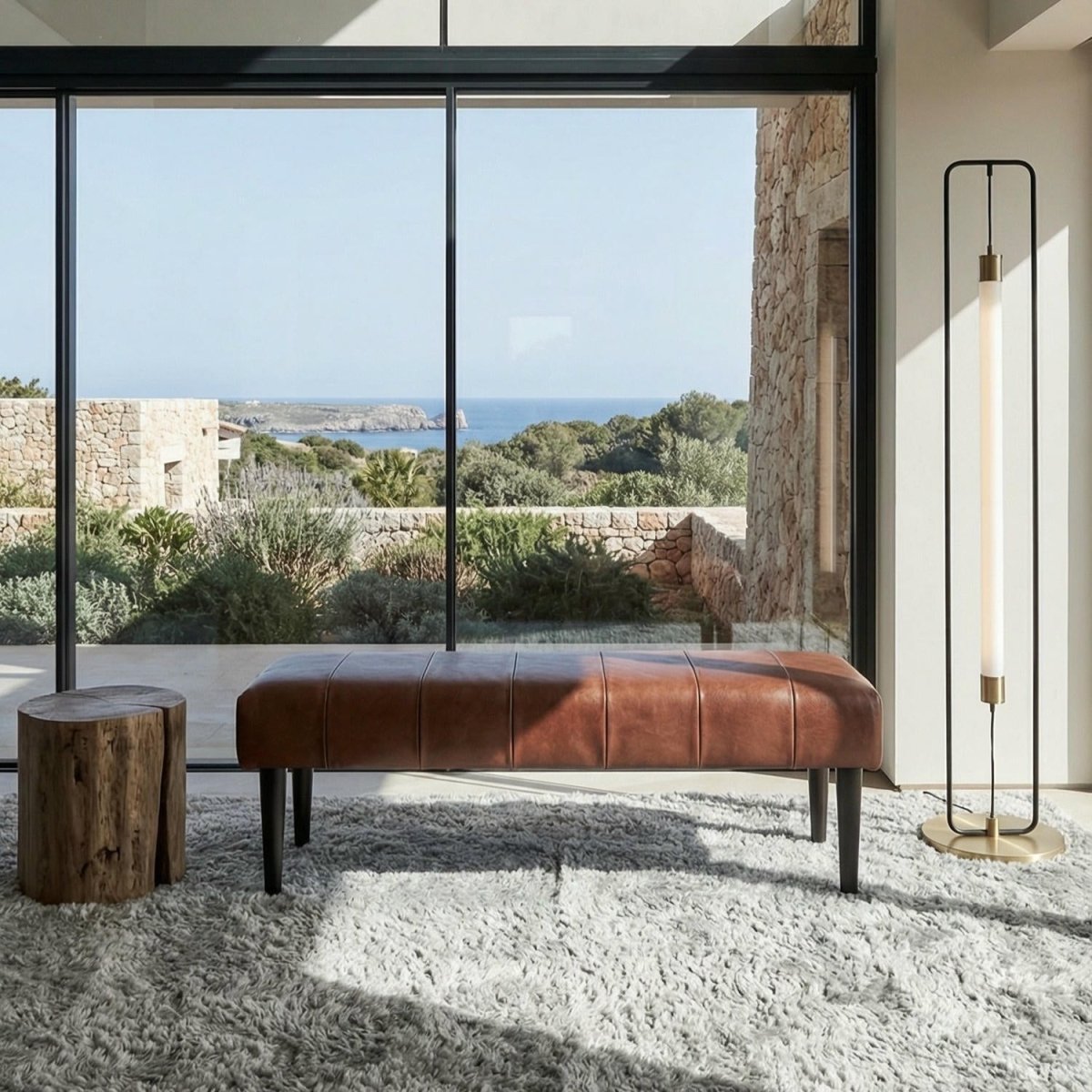 Athea Sitzbank 120 cm - Dunkelbraun - FURNHOUSE