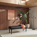 Athea Sitzbank 120 cm - Schwarz - FURNHOUSE