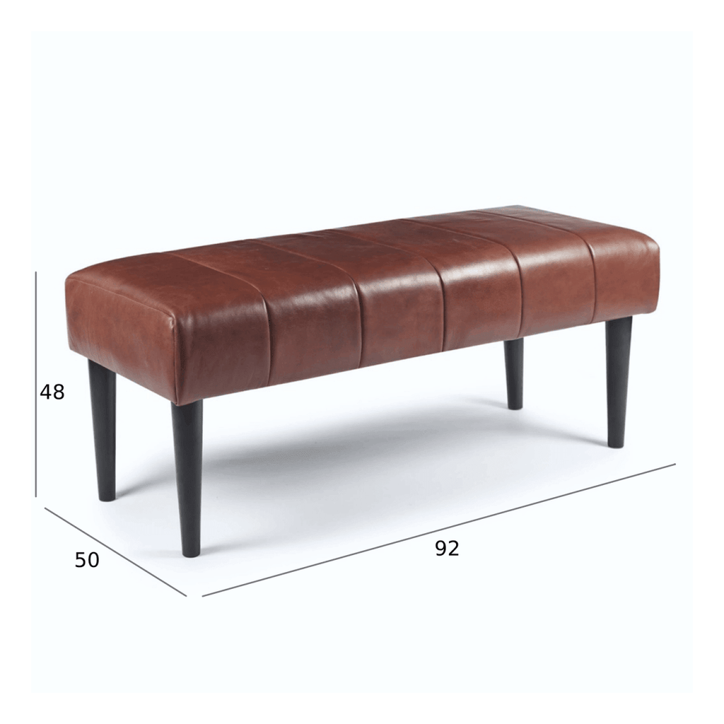 Athea Sitzbank 92 cm - Dunkelbraun - FURNHOUSE