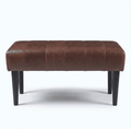 Sitzbank Athea 92 cm Dunkelbraun von vorne