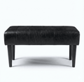 Sitzbank Athea 92 cm Schwarz von vorne