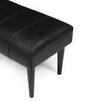 Athea Sitzbank 92 cm - Schwarz - FURNHOUSE