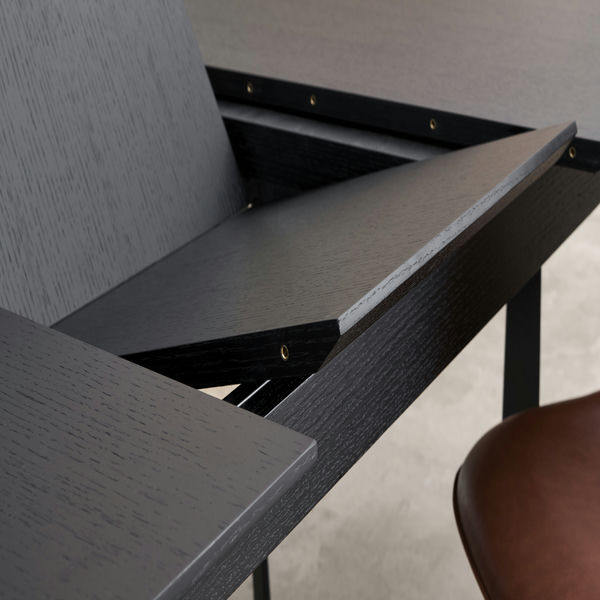 Ausziehbar Esstisch Tokyo - Inklusive 2 Ansteckplatten - Schwarz 200/250x100 cm - FURNHOUSE
