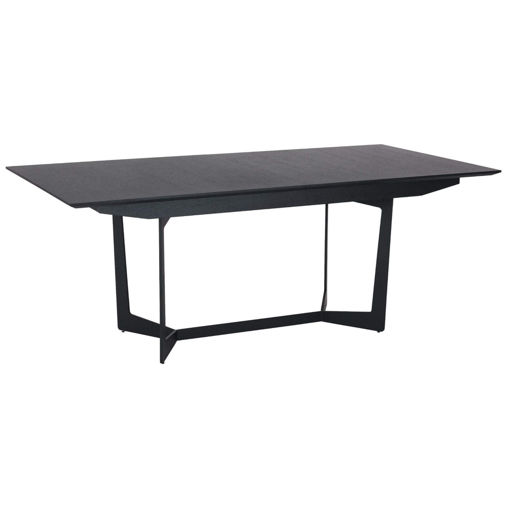 Ausziehbar Esstisch Tokyo - Inklusive 2 Ansteckplatten - Schwarz 200/250x100 cm - FURNHOUSE
