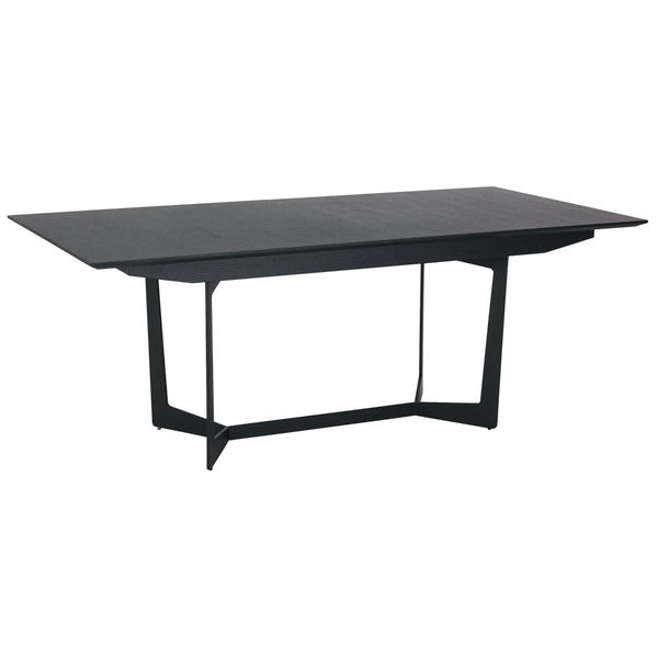 Ausziehbar Esstisch Tokyo - Inklusive 2 Ansteckplatten - Schwarz 200/250x100 cm - FURNHOUSE