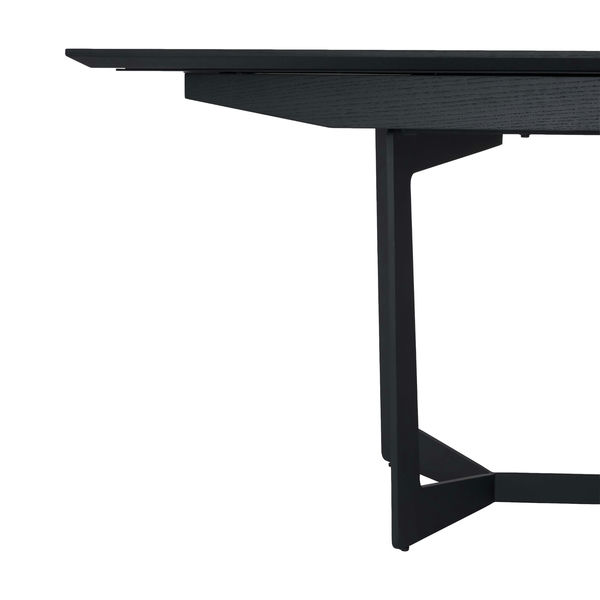 Ausziehbar Esstisch Tokyo - Inklusive 2 Ansteckplatten - Schwarz 200/250x100 cm - FURNHOUSE