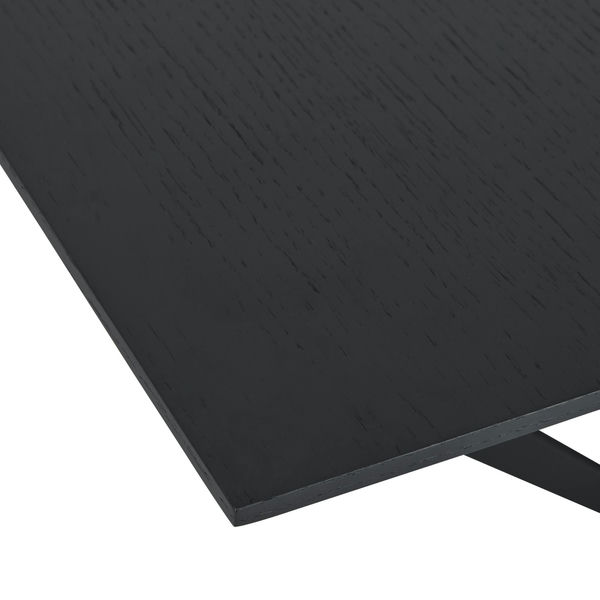 Ausziehbar Esstisch Tokyo - Inklusive 2 Ansteckplatten - Schwarz 200/250x100 cm - FURNHOUSE