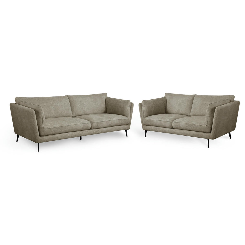 Bari 3-Sitzer Sofa - Stoffbezug Beige - FURNHOUSE