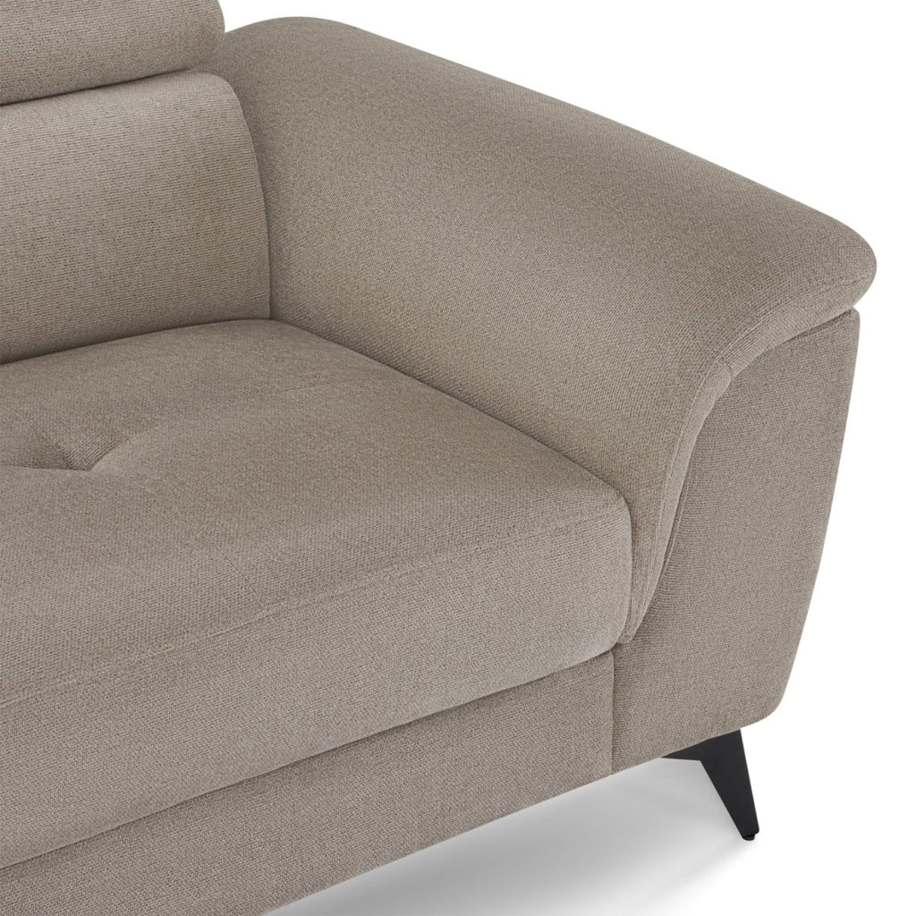 Betis L-Form Ecksofa Links - Stoffbezug Beige - FURNHOUSE