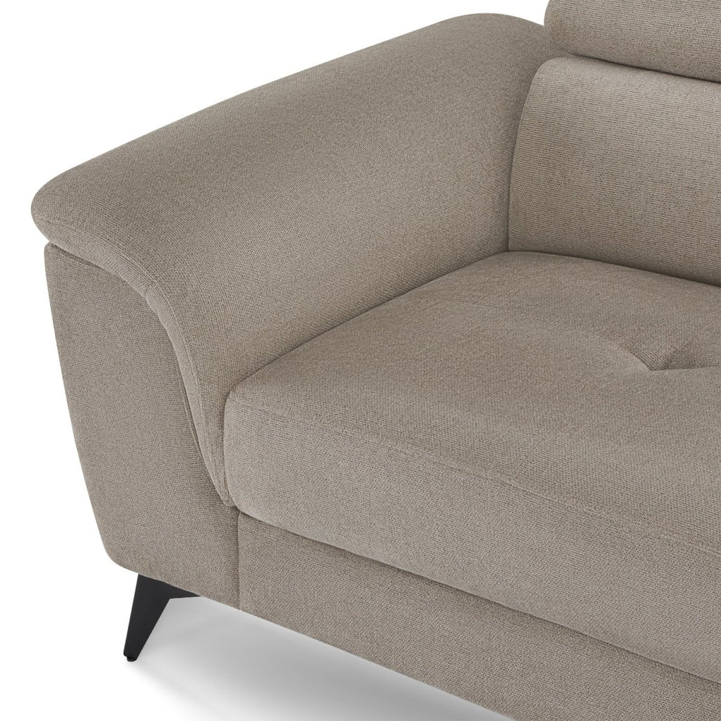 Betis L-Form Ecksofa Rechts - Stoffbezug Beige - FURNHOUSE