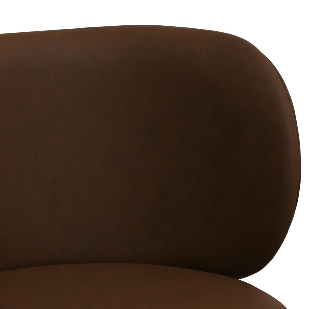 Bobo Bürostuhl - Kunstleder Dunkelbraun - FURNHOUSE