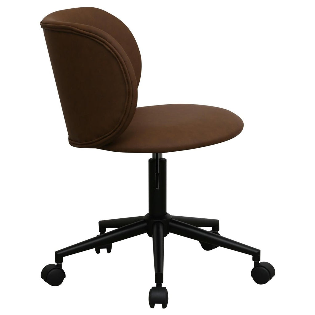 Bobo Bürostuhl - Kunstleder Dunkelbraun - FURNHOUSE