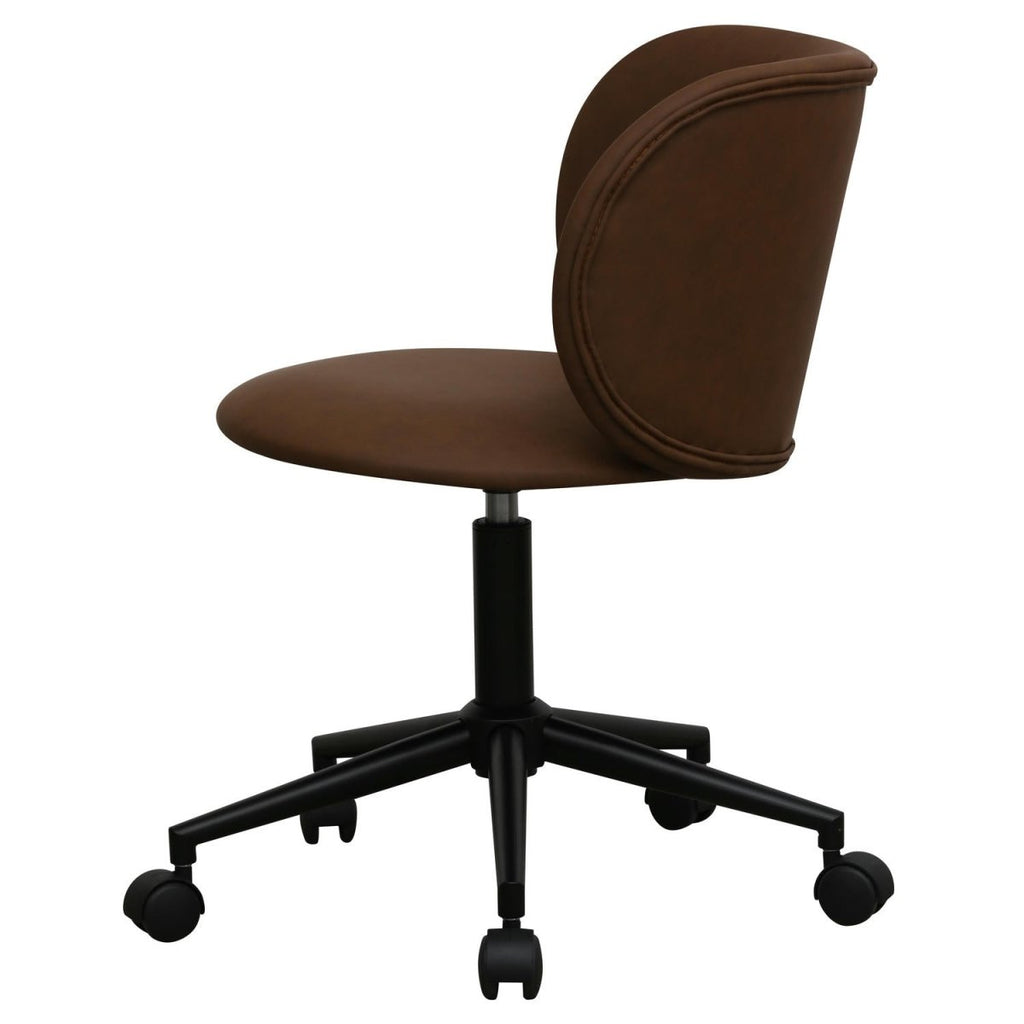 Bobo Bürostuhl - Kunstleder Dunkelbraun - FURNHOUSE