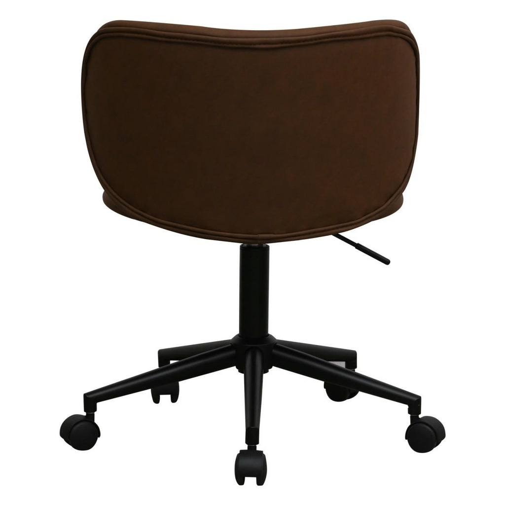 Bobo Bürostuhl - Kunstleder Dunkelbraun - FURNHOUSE