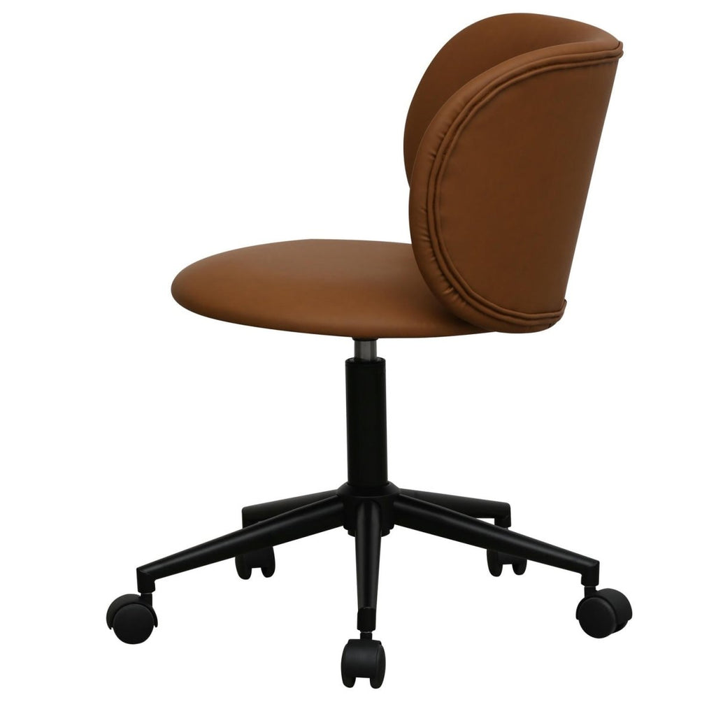 Bobo Bürostuhl - Kunstleder Hellbraun - FURNHOUSE