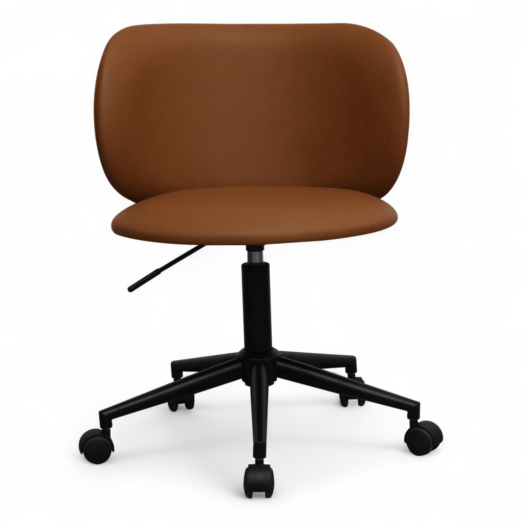 Bobo Bürostuhl - Kunstleder Hellbraun - FURNHOUSE