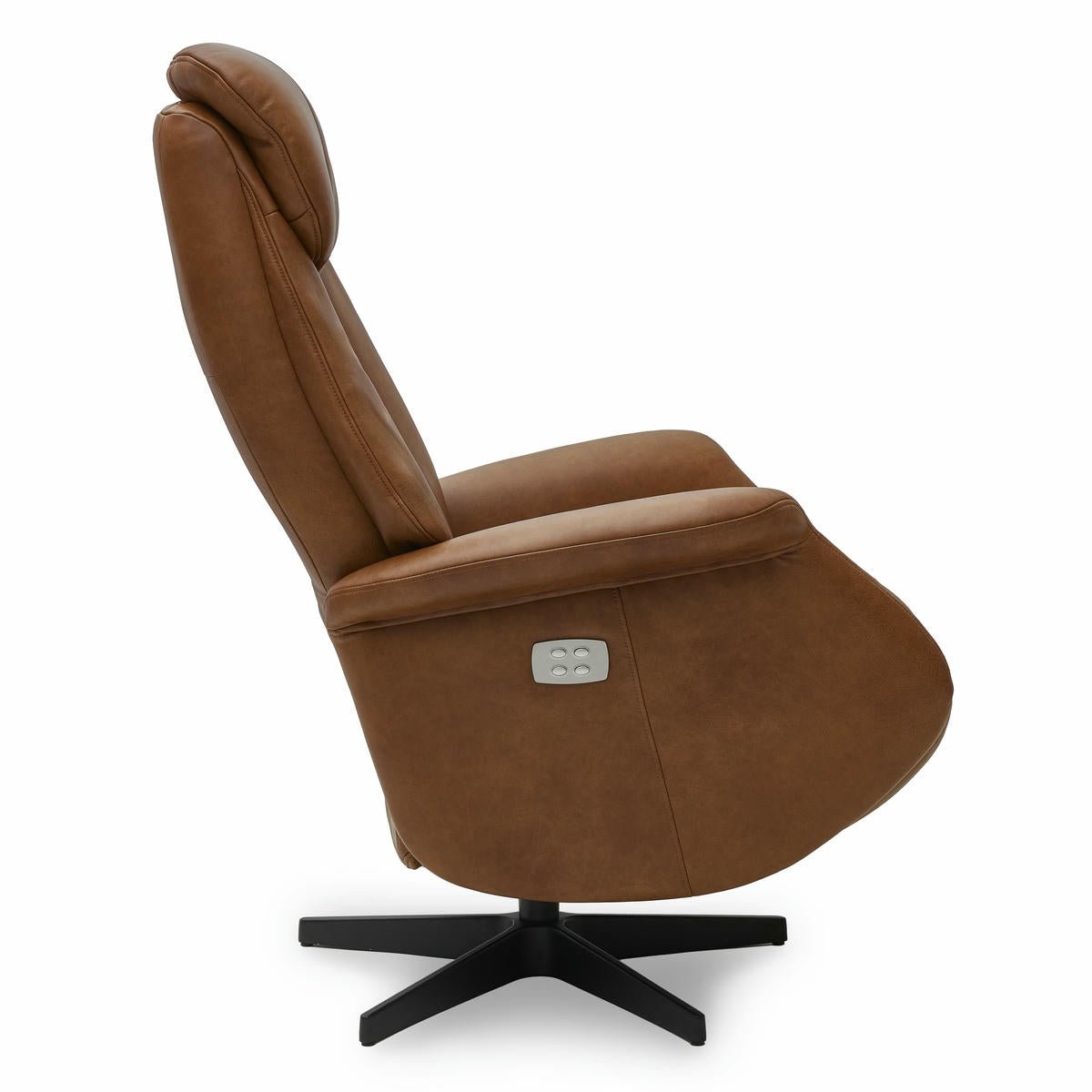Bonanza Elektrischer Relaxsessel - Echtleder Cognac Braun - FURNHOUSE
