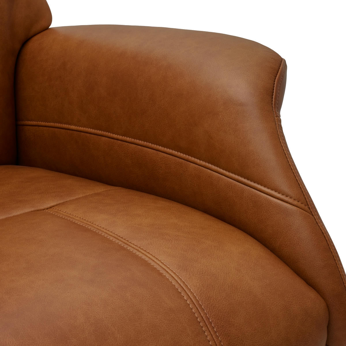 Bonanza Elektrischer Relaxsessel - Echtleder Cognac Braun - FURNHOUSE