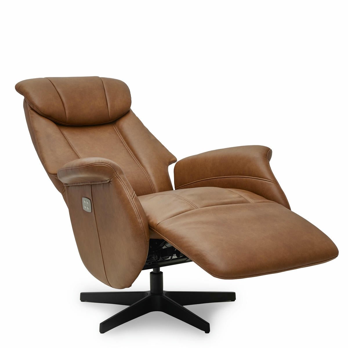 Bonanza Elektrischer Relaxsessel - Echtleder Cognac Braun - FURNHOUSE