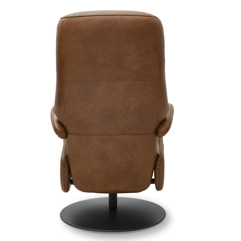 Bull Elektrischer Relaxsessel - Echtleder Cognac Braun - FURNHOUSE