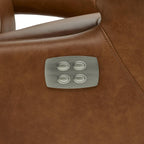 Bull Elektrischer Relaxsessel - Echtleder Cognac Braun - FURNHOUSE