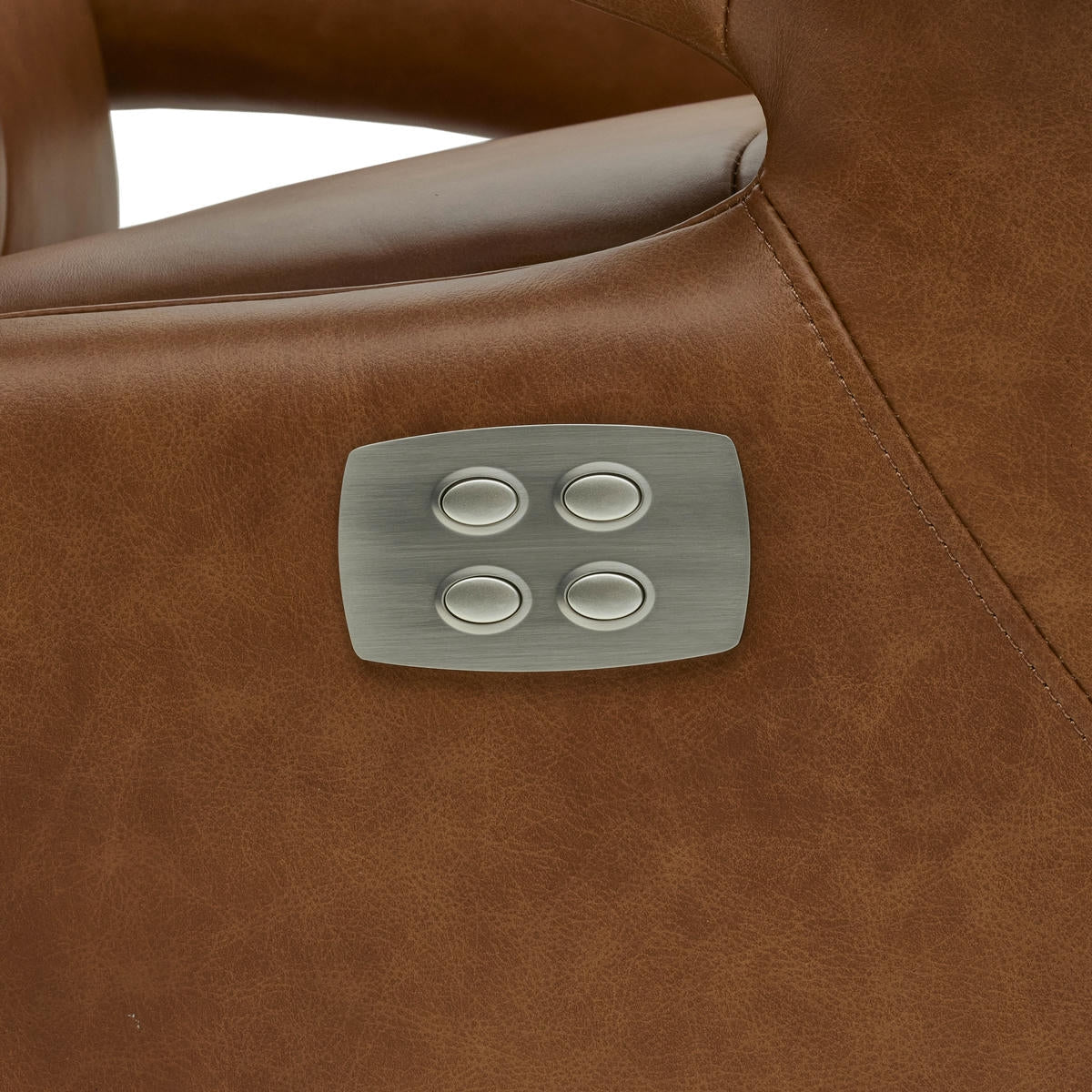 Bull Elektrischer Relaxsessel - Echtleder Cognac Braun - FURNHOUSE