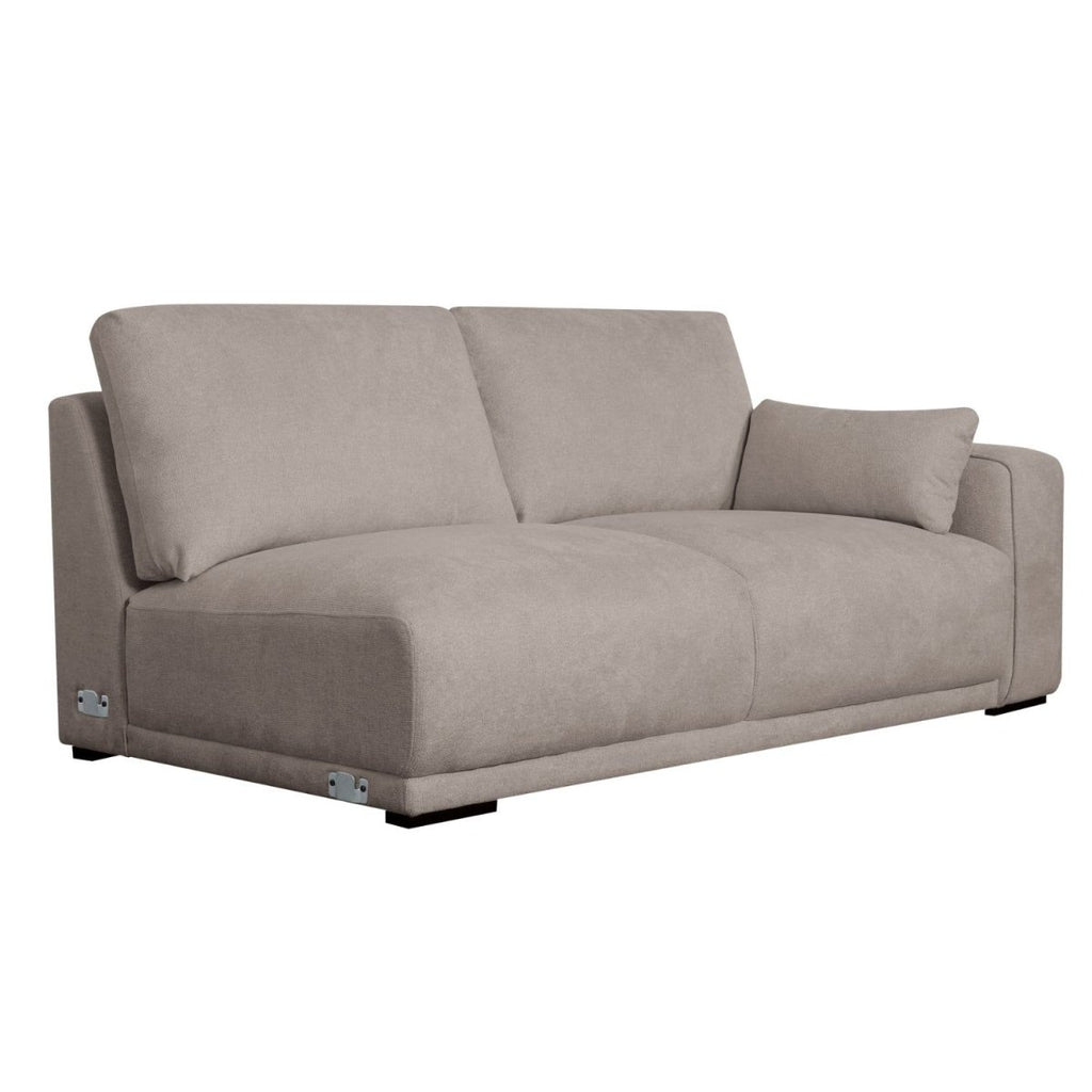 California L-Form Ecksofa Links - Stoffbezug Beige - FURNHOUSE