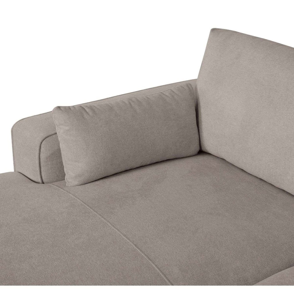 California L-Form Ecksofa Links - Stoffbezug Beige - FURNHOUSE