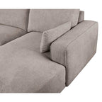 California L-Form Ecksofa Links - Stoffbezug Beige - FURNHOUSE