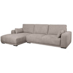 California L-Form Ecksofa Links - Stoffbezug Beige - FURNHOUSE