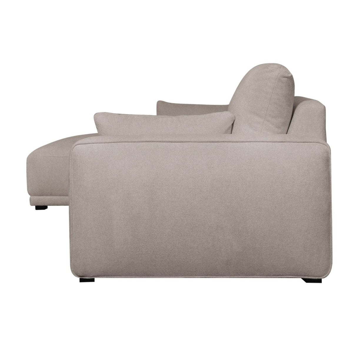 California L-Form Ecksofa Links - Stoffbezug Beige - FURNHOUSE