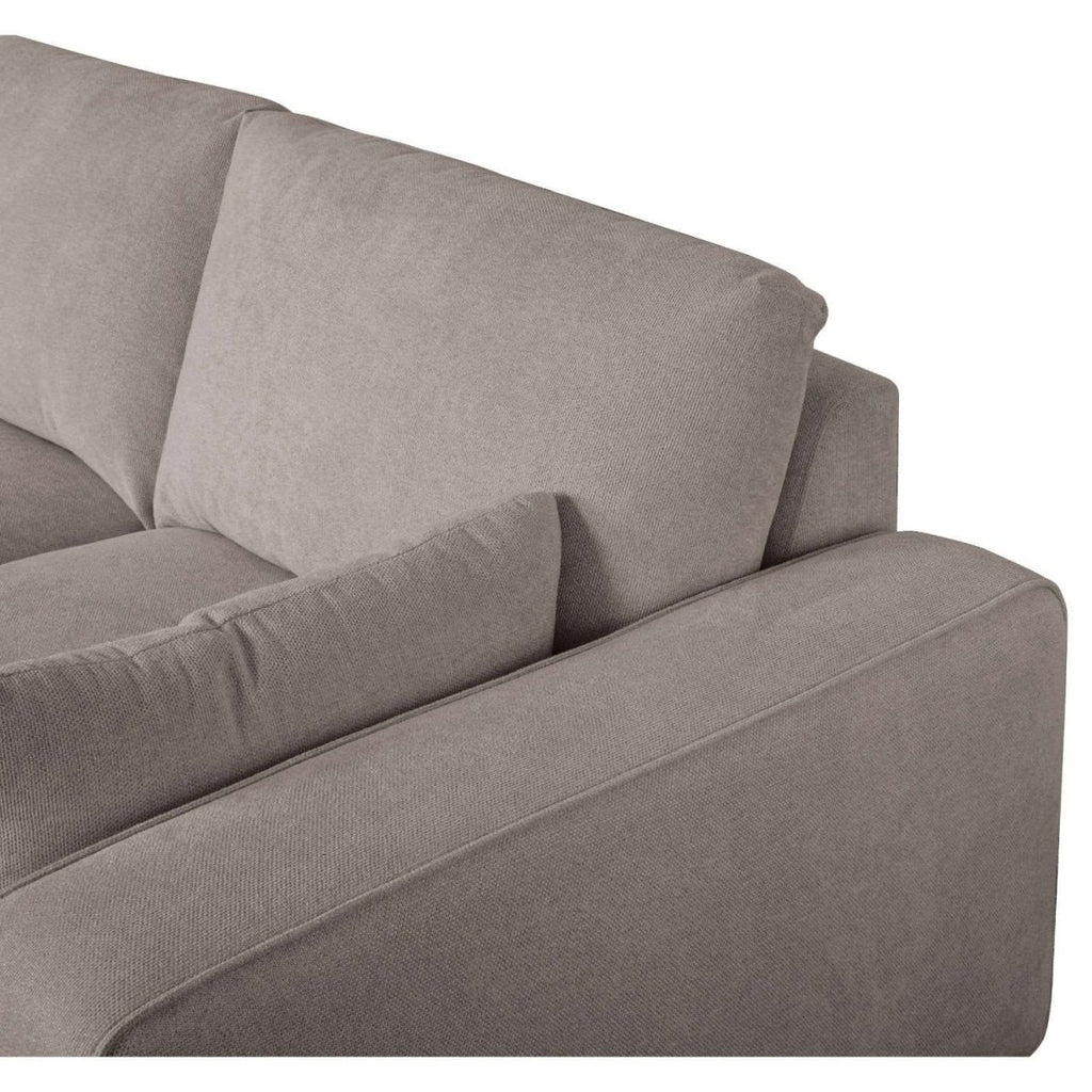 California L-Form Ecksofa Links - Stoffbezug Beige - FURNHOUSE